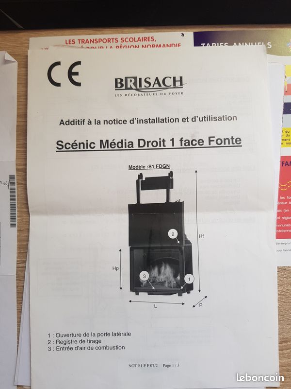 Foyer fermé Cheminée BRISACH (image 5)