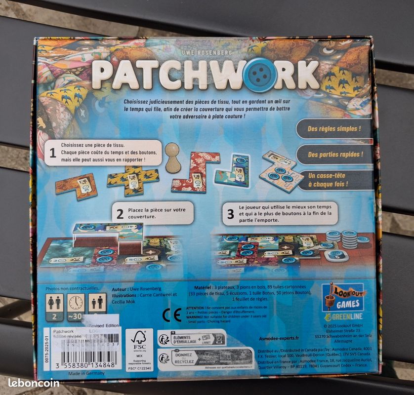 Jeu de société Patchwork (image 2)