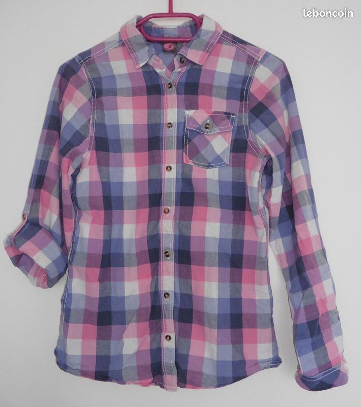 Chemise a carreaux multicolore. Bilook. 16 ans (image 1)