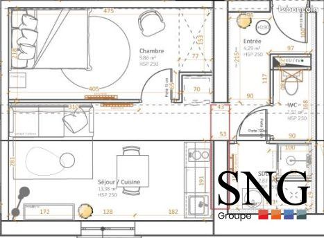 Appartement a louer castres - 1 pièce(s) - 35 m2 - Surfyn