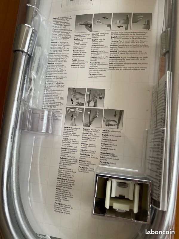 HANSGROHE Set de douche AQUACLUB 3 set NEUF sous blister (image 9)