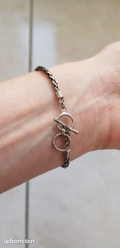 Bracelet Fleur de Lotus en argent et turquoise (image 7)