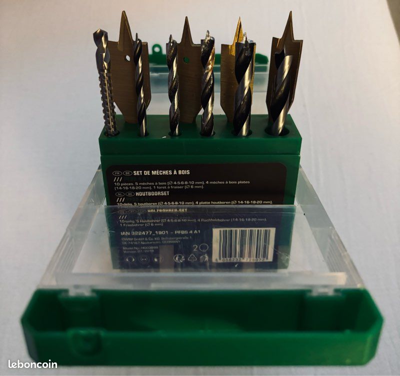 Lot De 10 Mèches à Bois - Perçage Bois - Occasion Bon état