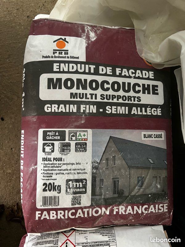 Enduit façade monocouche PRB Blanc cassé (image 1)