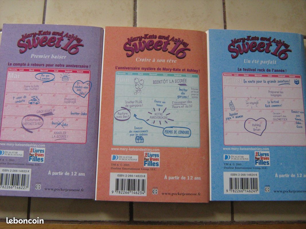 Livres Mary-Kate et Ashley sweet 16 tome 1,2 et 3 (image 3)