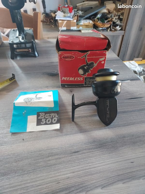 Ancien Moulinet De Pêche BAM 300 – Vintage, état Fonctionnel