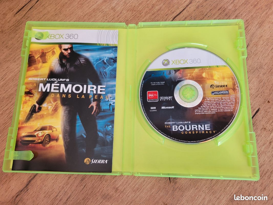 Jeu Xbox 360 The Bourne Conspiracy - Excellent état - Jeu D'action Basé Sur Les Films Jason Bourne