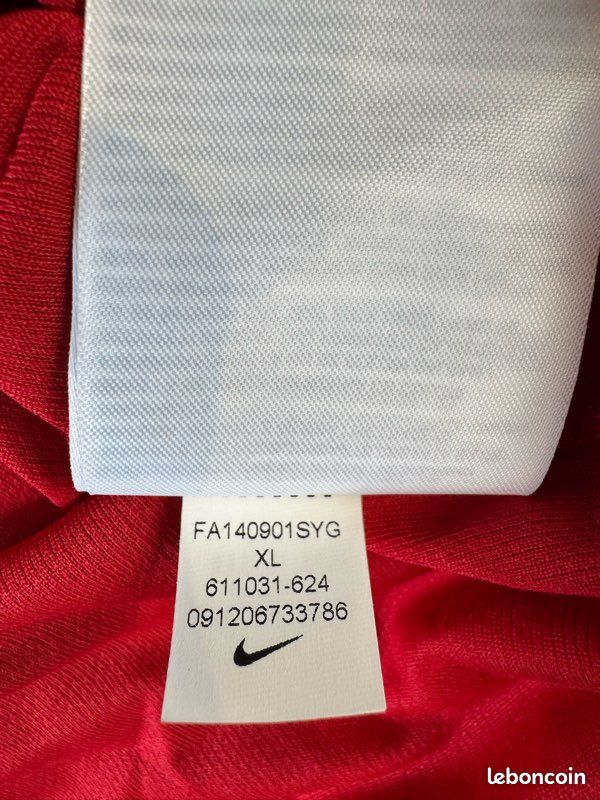 Maillot De Foot Manchester United Domicile 2014/15 - Nike - Taille XL (Homme)