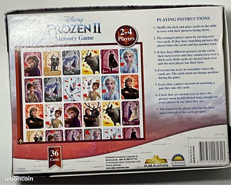 Memory Game Frozen II Disney (image 3)