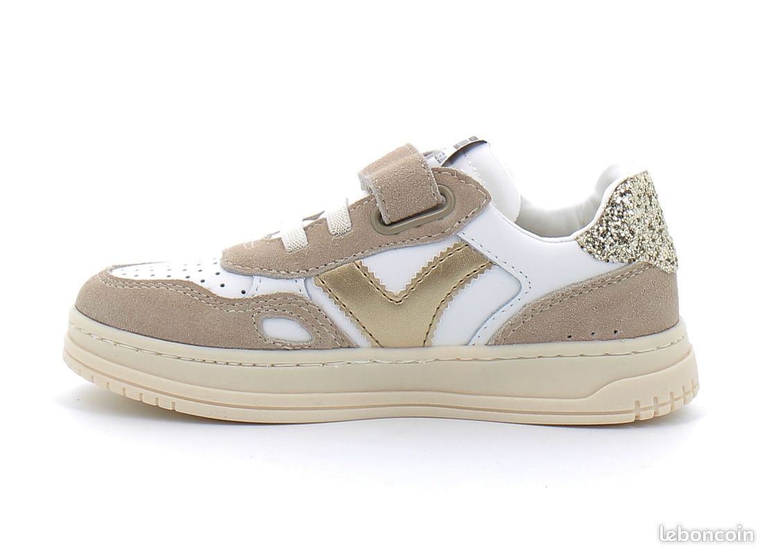 Basket basse à lacet elastique et scratch pour enfant 1257116