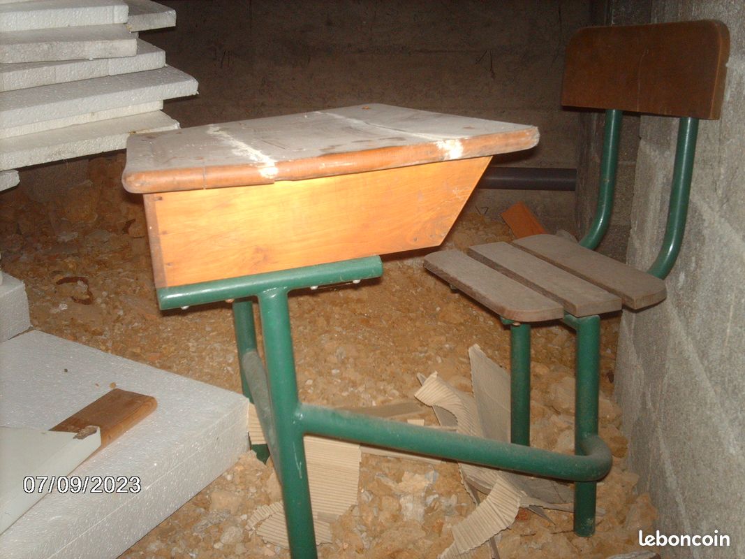 Bureau d ecolier vintage (image 1)