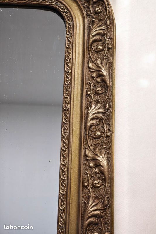 Miroir dorée Louis Philippe 114 x 77 cm - Livraison possible (image 7)