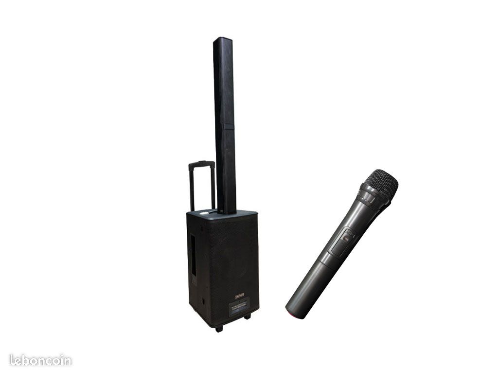 Enceinte portable profesionelle avec micro set combo 1000 bat mkii pro mark (image 1)