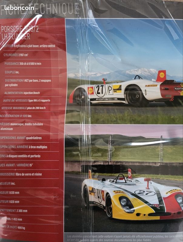 Autocollants Porsche 908/02 Le Mans 1972 - Échelles 1:32, 1:43, 1:24, 1:18