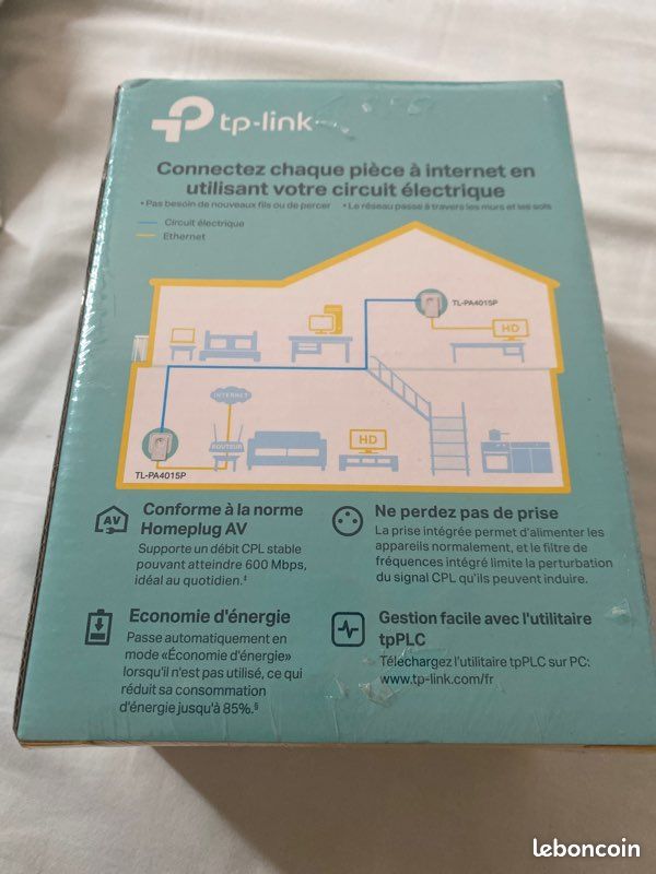 Kit de 2 CPL AV600 tp-link neuf dans l’emballage filmé (image 3)
