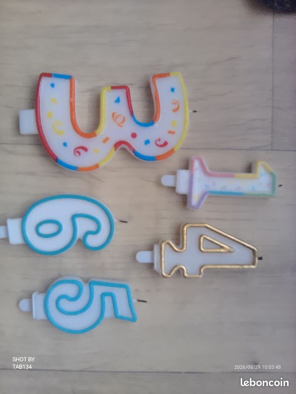 Vend bougie anniversaire enfant (image 2)