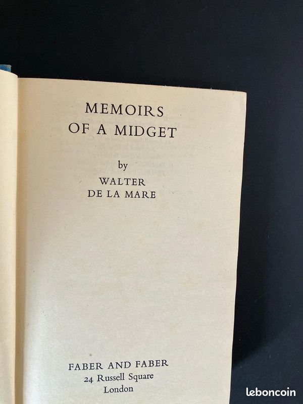 W. De La Mare, Memoirs of a Midget, 1949 (image 3)