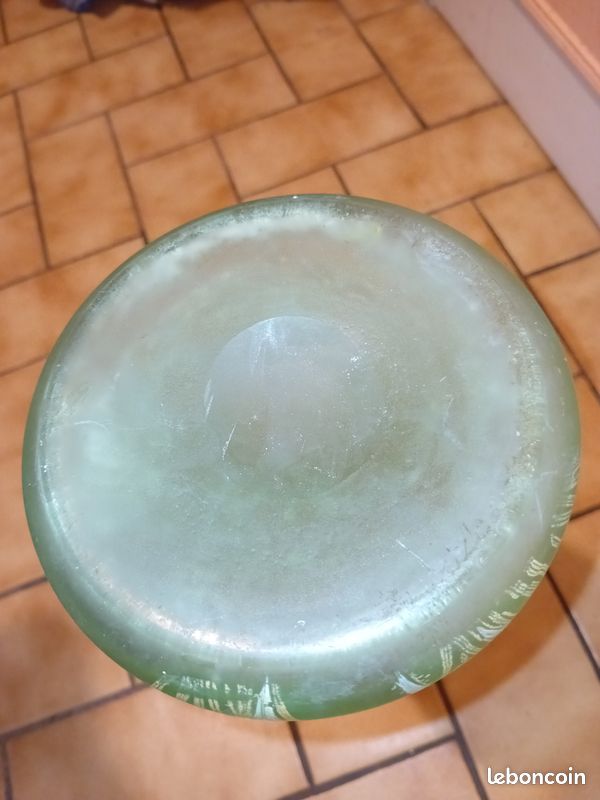 EXCEPTIONNEL : Grand Vase Rouleau Emaillé coquelicots 35 cm Art Nouveau (image 13)