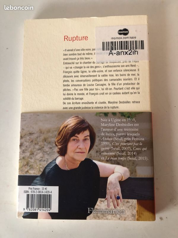 Roman " Rupture" de Maryline Desbiolles (image 2)