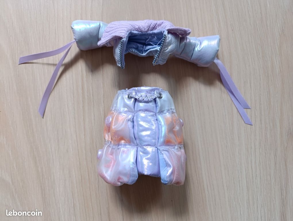 BOXOB – Lot De 5 Vêtements Pour Poupée 15-17 Cm – Pull, Jupe Tulle, Chapeau, Chaussures, Bouteille – Style Kawaii – Poupée Non Incluse