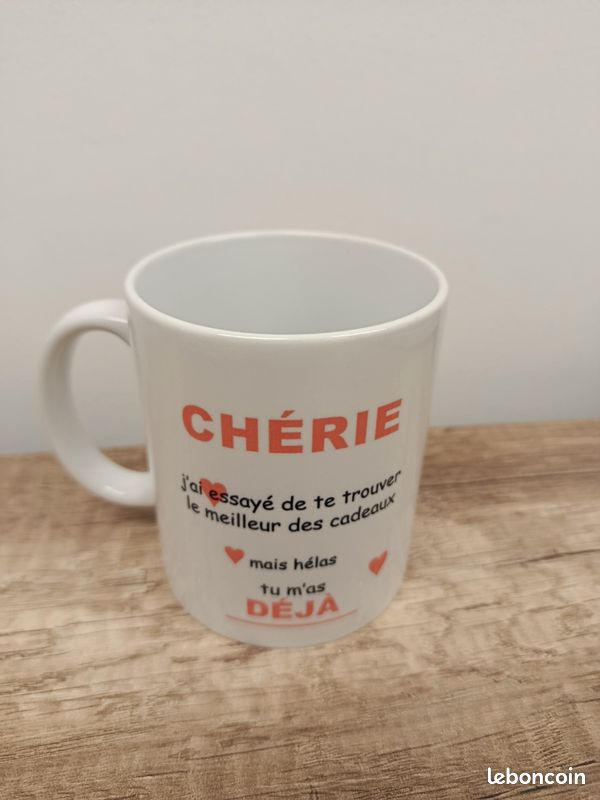 Mug chérie humour ou pas (image 3)