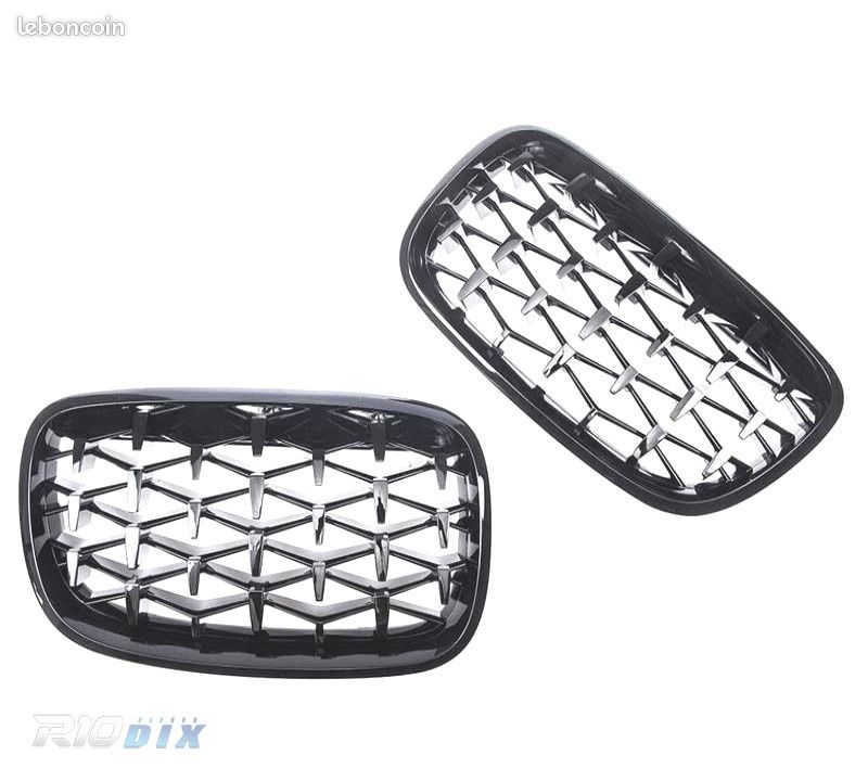 NEUF FRONT GRILLE de Calandre Avant BMW X5 E70 X6 E71 2008->Noir