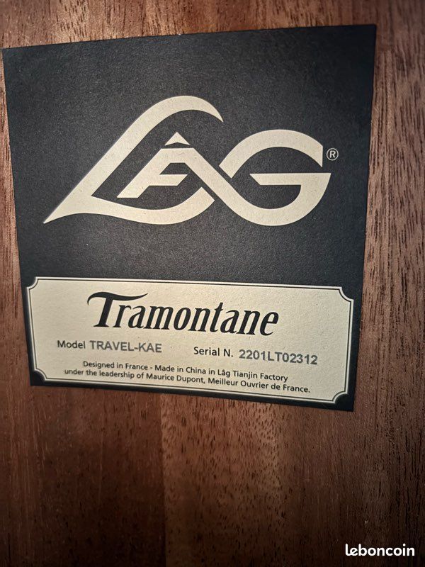 Guitare Lâg Tramontane TRAVEL-KAE électro acoustique – État neuf (image 3)