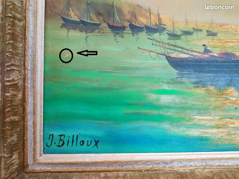 Huile sur toile signée J.Billoux (image 3)
