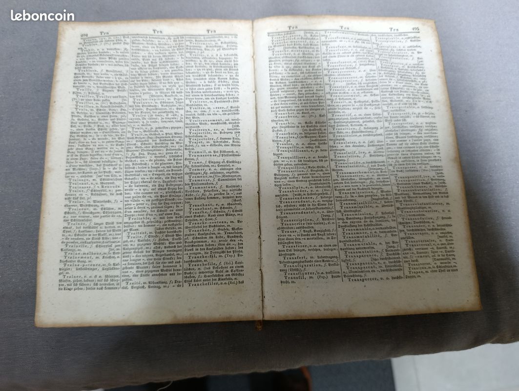 Ancien dictionnaire de 1836 Français Allemand (image 4)