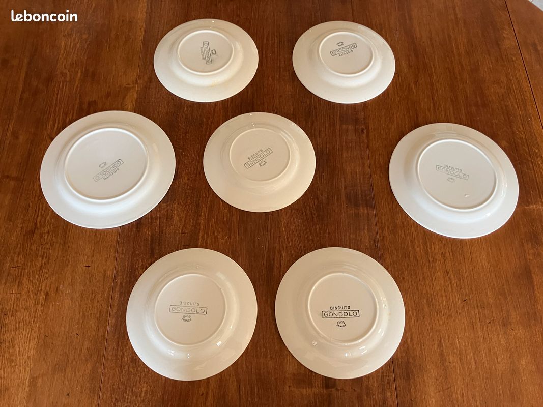 Lot d’assiettes en Gien modèle Gondolo (image 2)