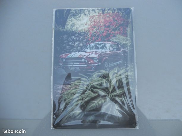 Plaque Murale Vintage Ford Mustang 1966 En Métal Neuve