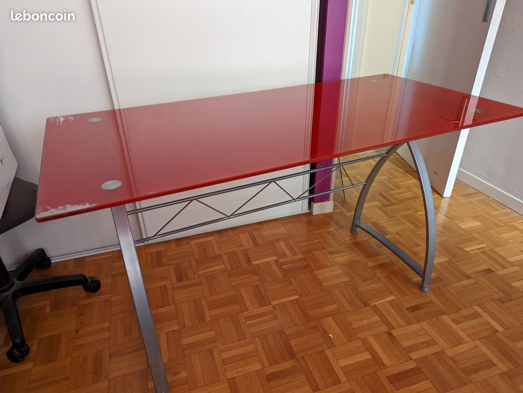 Table/Bureau…, plateau en verre (image 1)