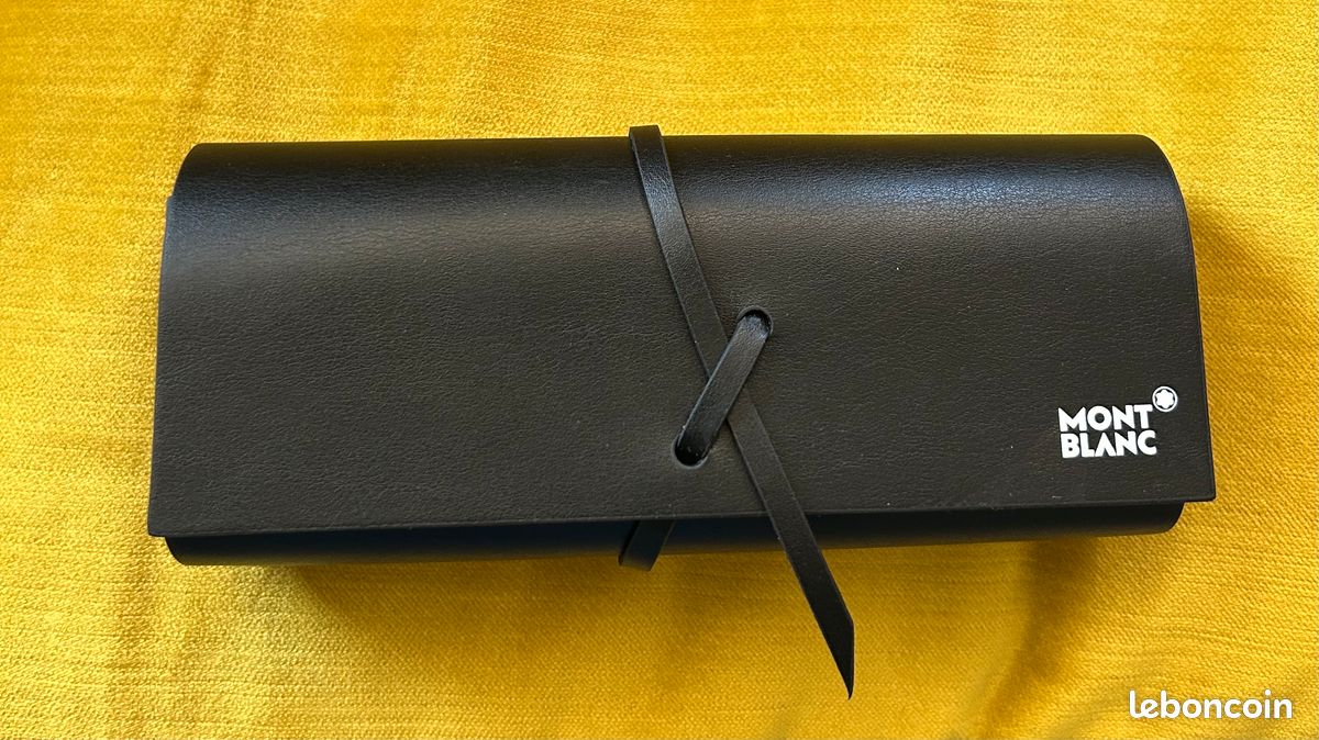 Etui à lunette en cuir MONT BLANC neuf Accessoires Bagagerie