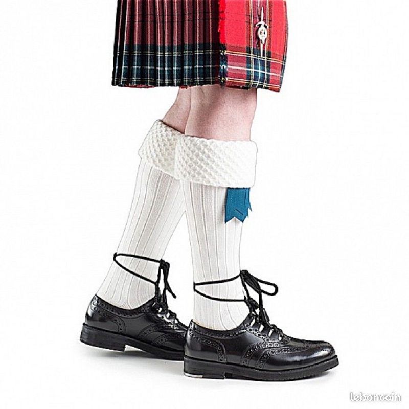 Chaussettes pour kilt, taille Medium (pointure 41-44) (image 1)