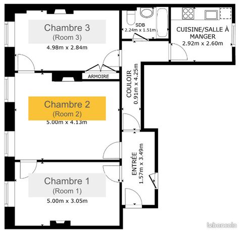 Appartement a louer paris-11e-arrondissement - 1 pièce(s) - 14 m2 - Surfyn