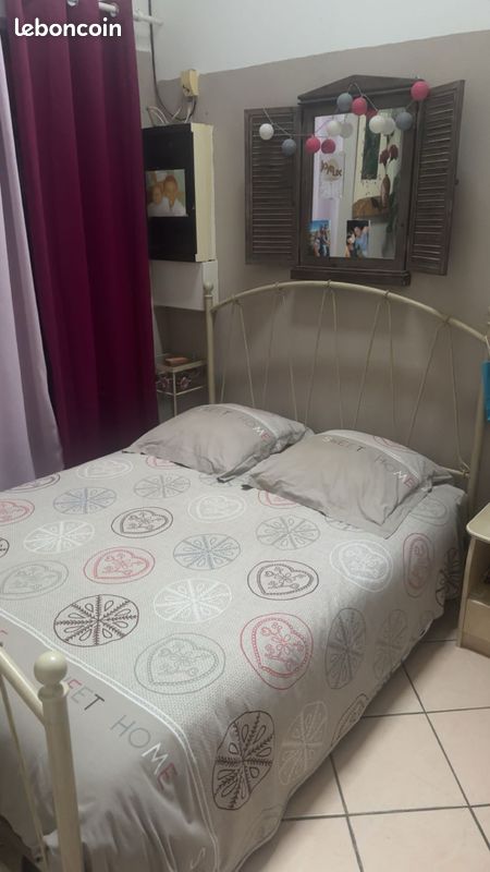 Lit + sommier + matelas (image 1)