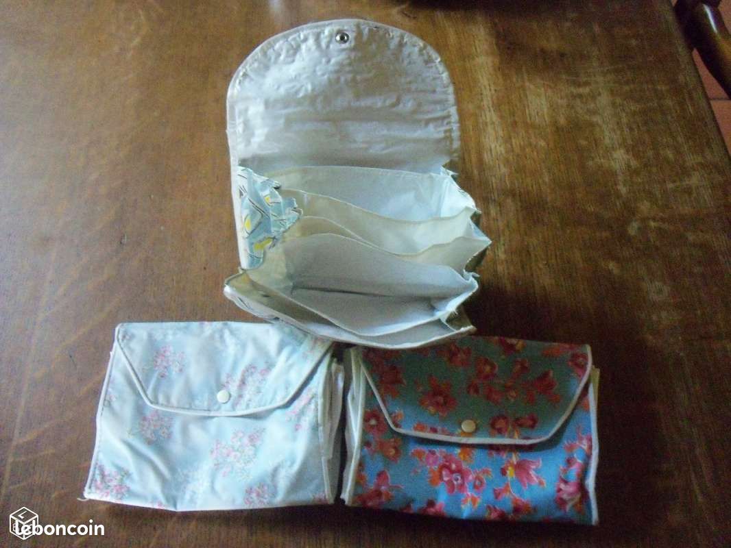 Lot de 3 pochettes de voyages vintage (image 3)