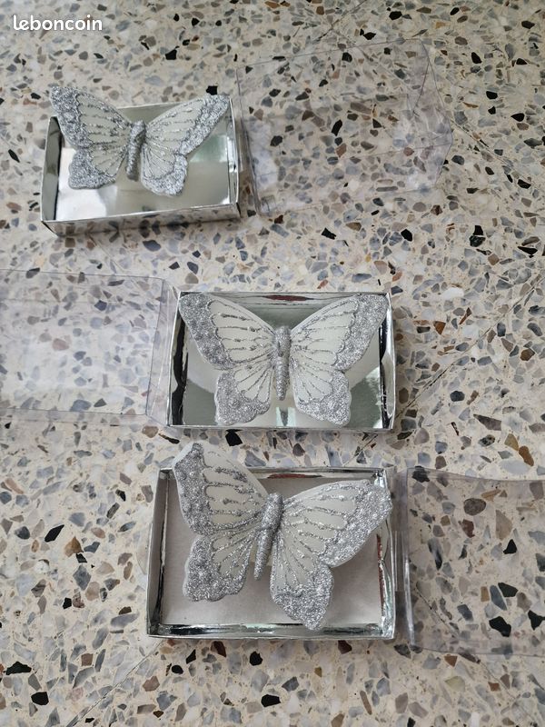 Tofficu Lot De 50 Papillons Décoratifs En Maille D'organza