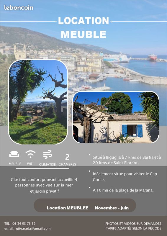 Appartement 3 pièces 55 m² · à Biguglia · 55 m² · 800 €/mois