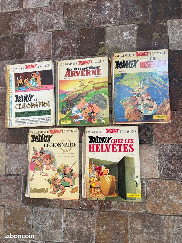 Lot de 5 Astérix toutes éditions originales dès 1965 (image 1)