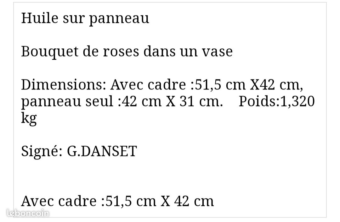 Tableau rose de danset (image 3)
