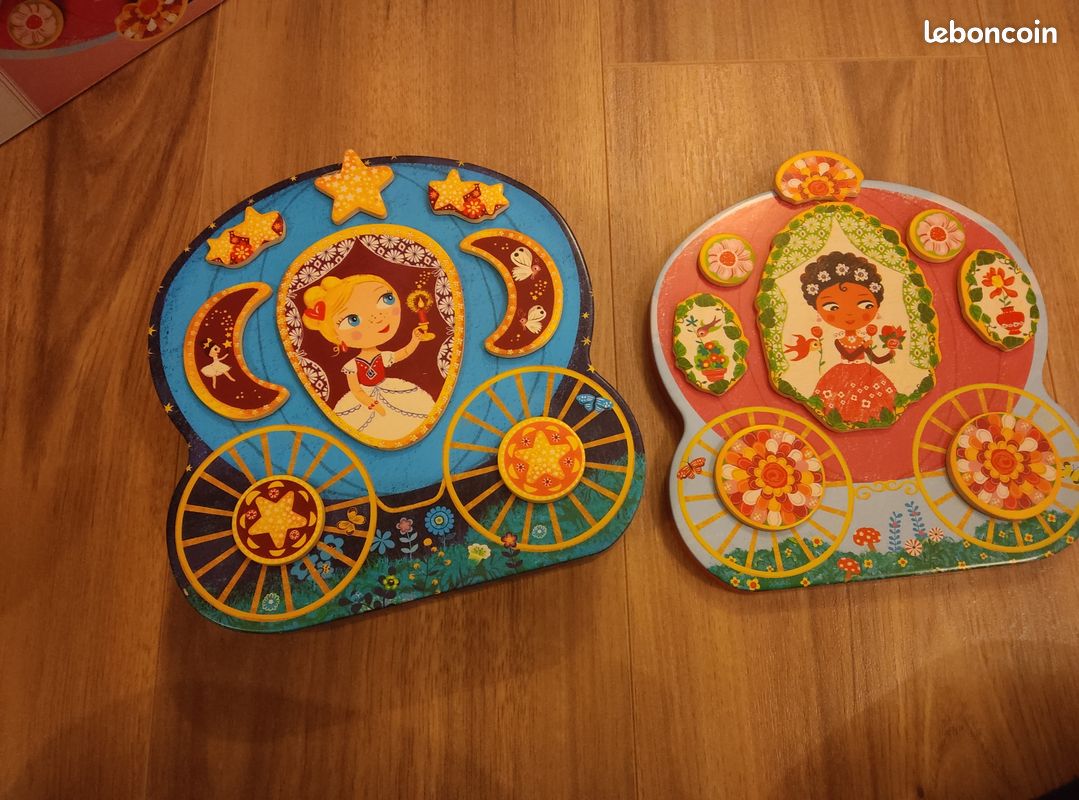Jeu aimants Djeco carrosse (image 1)