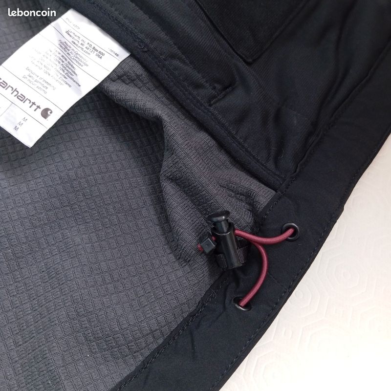 Veste a Capuche Noir Carhartt Pour Homme Taille M. Softshell Carhartt Rain Defender (image 7)