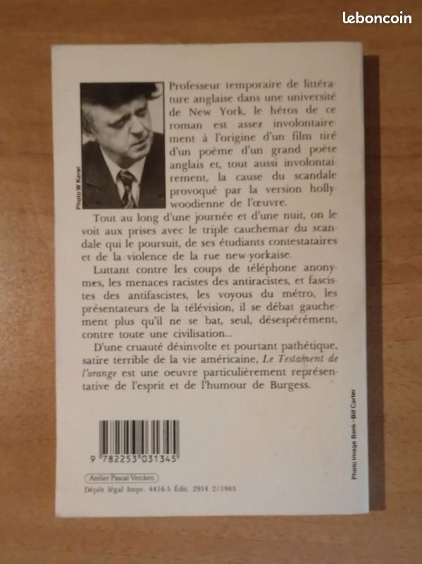 Le testament de l'orange Anthony Burgess (image 2)