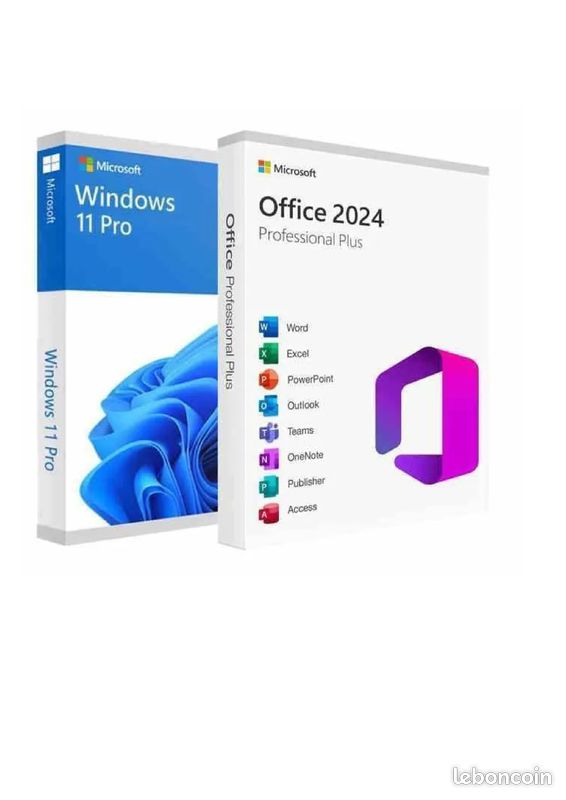 Windows 11 Pro normal + clés Windows 11 Pro Office 2024 Professional Plus (image 1)