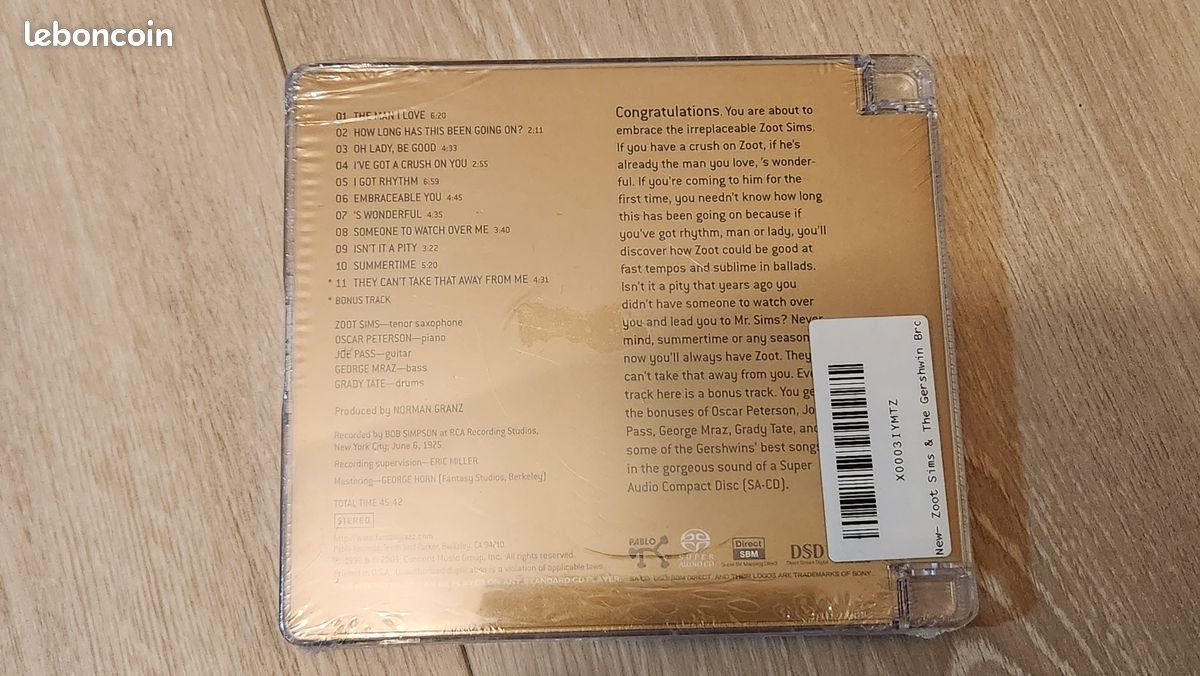 SACD - Zoot Sims & Gershwin Brothers (image 2)