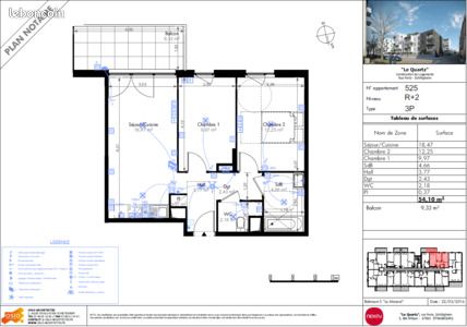 Appartement 3 pièces 54 m² · à Schiltigheim · 54 m² · 775 €/mois