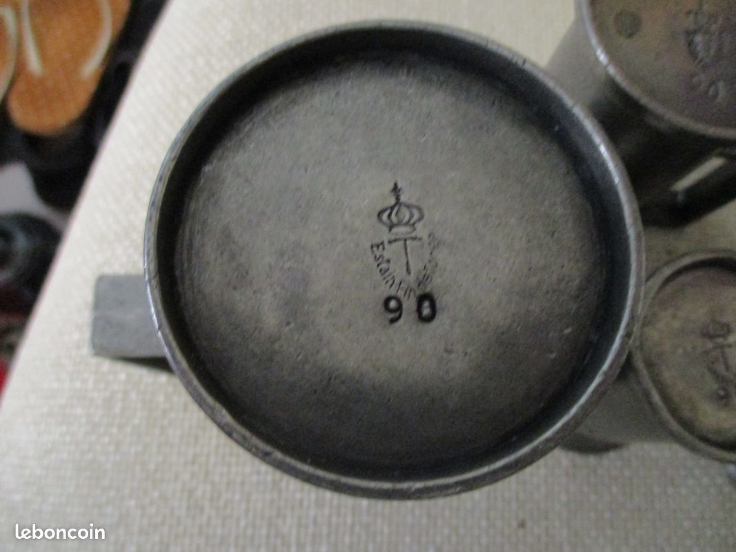 5 pots etain fin de TONGE 90 (image 4)