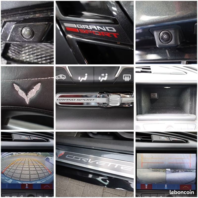 CHEVROLET CORVETTE C7 Grand Sport 2LT 6.2 V8 466 ch BVA8 – HUD – Bose – Toit carbone (image 19)