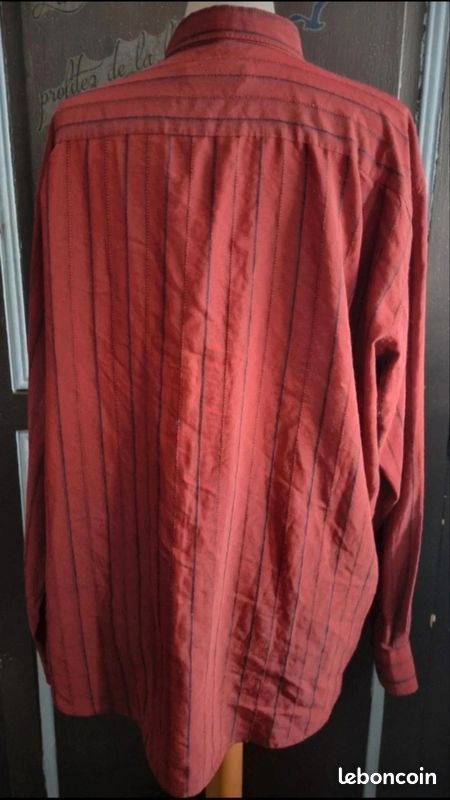 CHEMISE HOMME POPELINE PUR COTON MANCHES LONGUES - Classic Red imprimé et personnalisé pour votre entreprise - | Manches Longues
